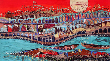 Explore Vinita Karim’s Vibrant Art: Urban Landscapes and Cultural Diversity